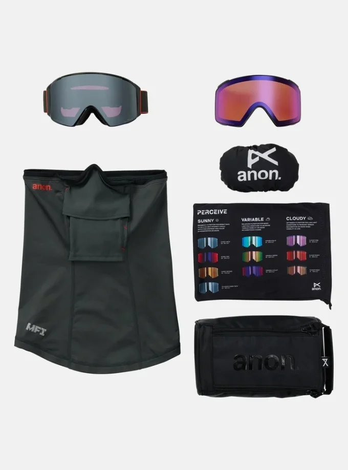 Anon M4Sゴーグル（シリンドリカル）＋ボーナスレンズ＋MFI®フェイスマスク